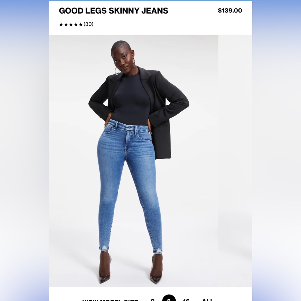GOOD LEGS SKINNY JEANS Size 14